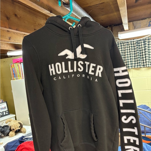 Hollister Other - Hollister Black Hoodie with White Logo